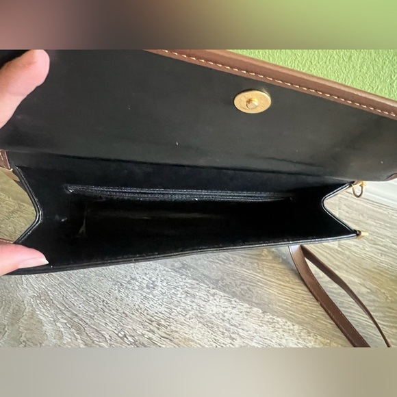 Vintage Charles Hubert Bifold Accordion Briefcase  Satchel Black Brown leather - Picture 3 of 10